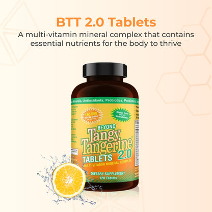 Youngevity Beyond Tangy Tangerine 2.0 Multi-Vitamin & Mineral Complex - Made with Natural & Whole Foods | 160,000 ORAC | 120 Tablets - 2-Pack Youngevity buy supplements Au