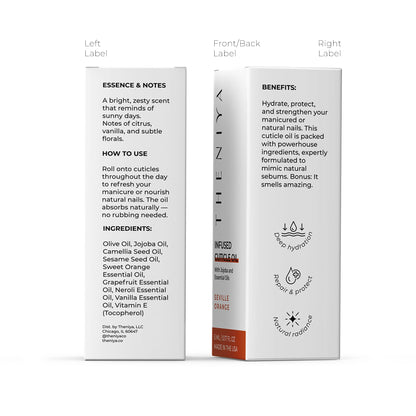 Cuticle Oil for Nail Strengthening and Growth – Hydrating, Vegan, Organic Formula with Jojoba & Vitamin E | 3 Signature Fragrances