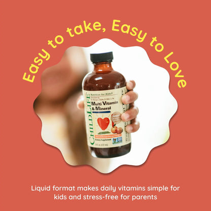 CHILDLIFE ESSENTIALS Kids Multivitamin & Mineral - Kids Vitamins, Liquid Multivitamin for Kids CHILDLIFE ESSENTIALS