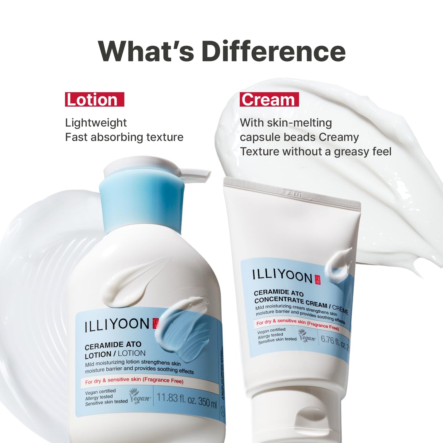 Illiyoon Ceramide Ato Concentrate Cream | Moisturizer for Dry & Sensitive Skin, 100hr Lasting Hydration