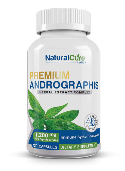 Natural Cure Labs Premium Andrographis Paniculata Extract 1,200mg – 100mg Standardized Andrographolides – Vegan Immune & Digestive Support Capsules – Non-GMO, Gluten-Free, Herbal Dietary Supplement Natural Cure Labs buy supplements Au