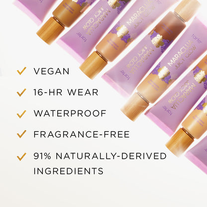 tarte maracuja juicy glow tint – Lightweight Tinted Moisturizer with Hyaluronic Acid for Radiant Skin, Buildable Medium Coverage, Waterproof, Vegan, Cruelty-Free, full size, 16B fair-light beige tarte buy supplements Au
