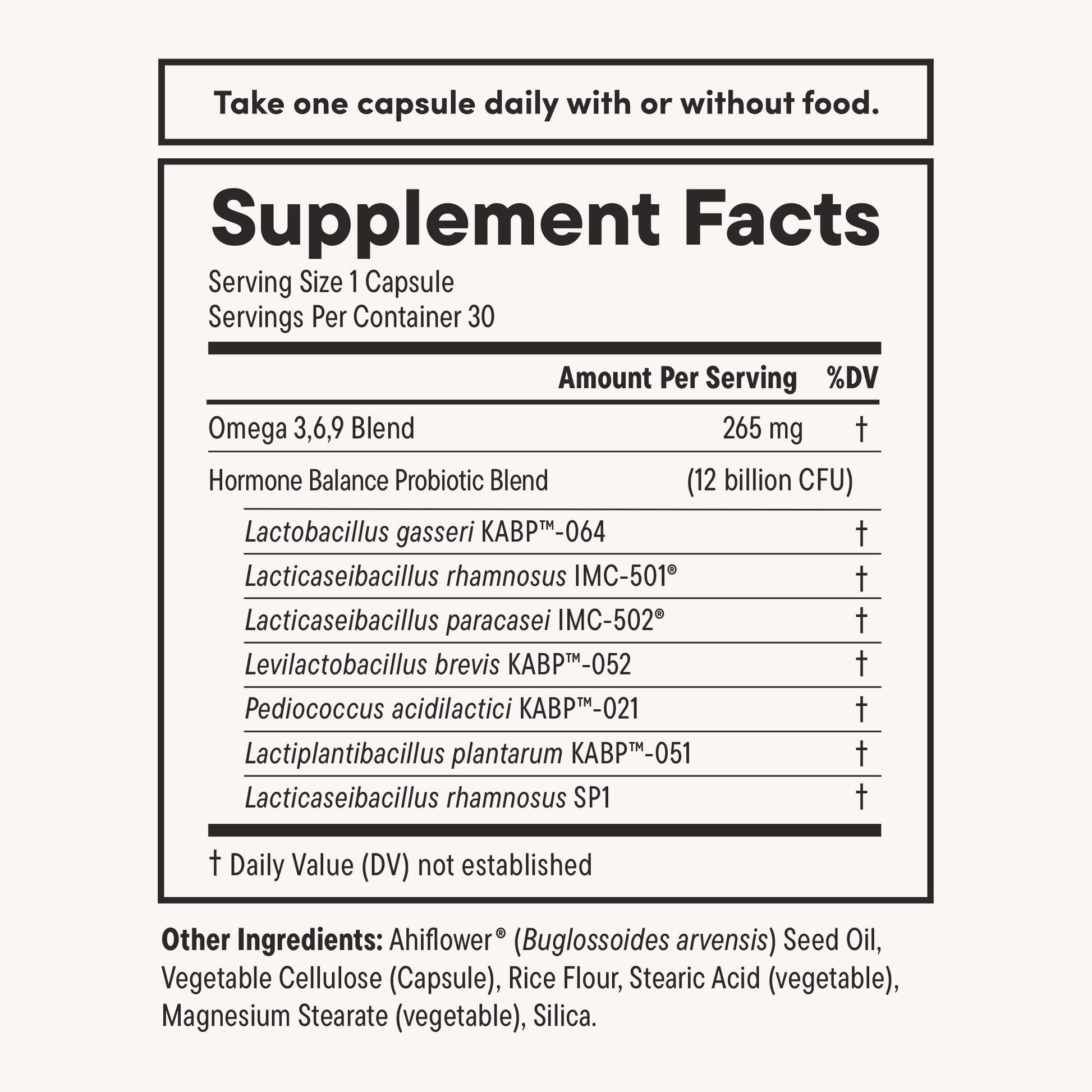 Daily Nouri Hormone Balance Probiotics for Women | Hormone Balance for Women | PMS, Hormonal Acne, & Bloating Support | 7 Clinically Studied Strains + Omega | 30-Day Supply Daily Nouri buy supplements Au