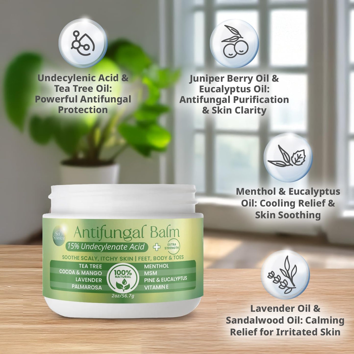 PURPLE CANYON Anti Fungal Balm with 15% Undecylenic Acid – Antifungal for Athletes Foot, Jock Itch & Ringworm – Tea Tree, Menthol & Essential Oils PURPLE CANYONBuy Supplements Australia