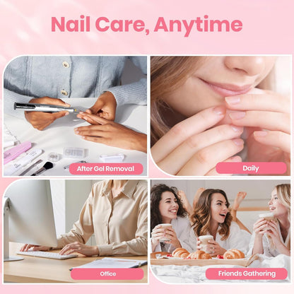 Beetles Nail Strengthener, Air Dry Pink Neutral Nail Polish Strengthener and Growth Nail Growth Treatment Nail Strengthener for Thin Nails and Growth