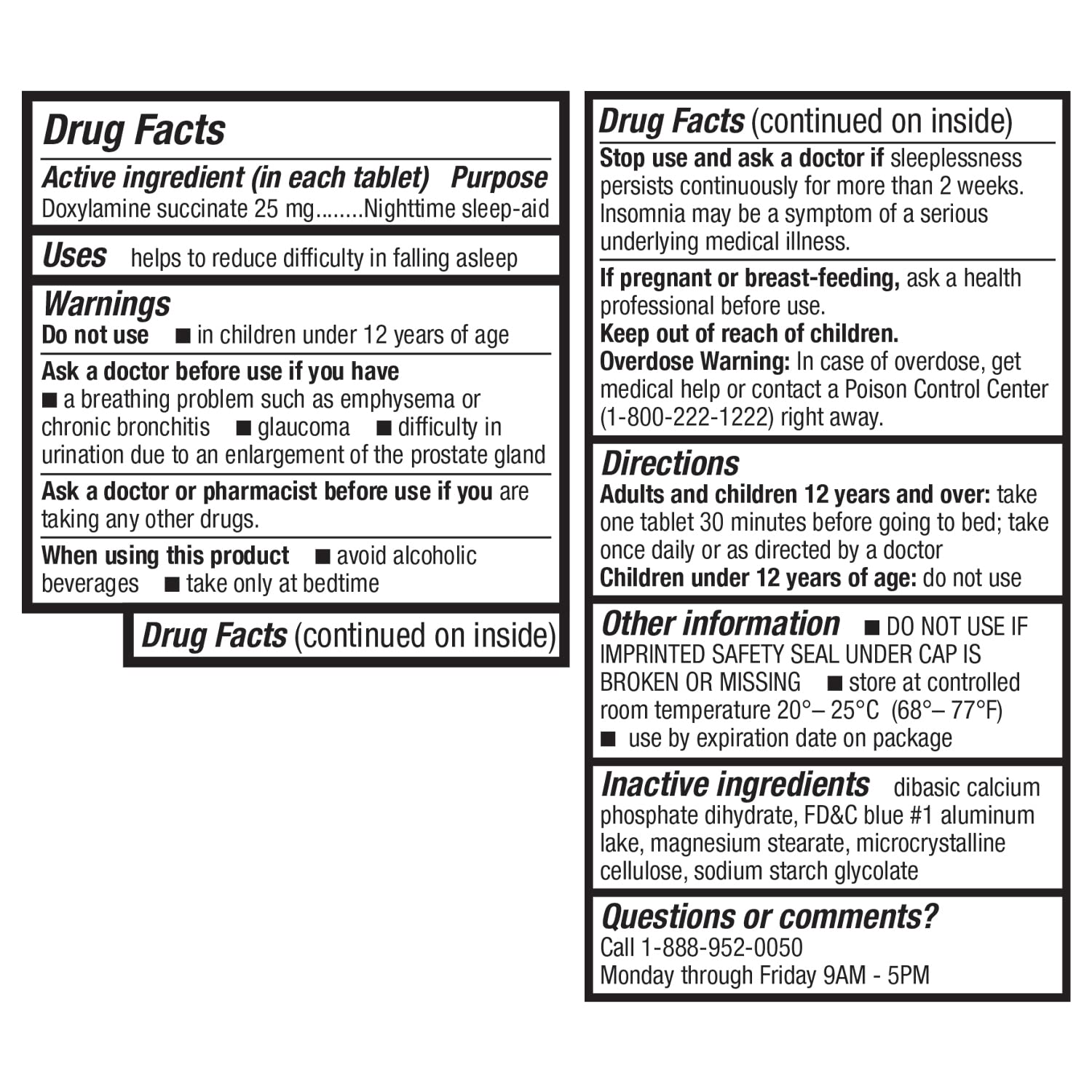 HealthA2Z® Nighttime Sleep-Aid, Doxylamine Succinate Tablets 25mg, 120 Counts (Pack of 1), Safe & Effective HealthA2Z buy supplements Au