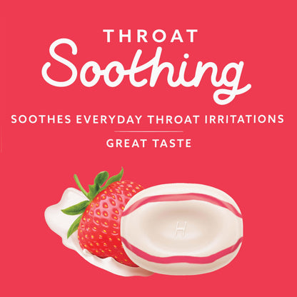 HALLS Throat Soothing Creamy Strawberry Throat Drops, 70 Drops HALLS buy supplements Au