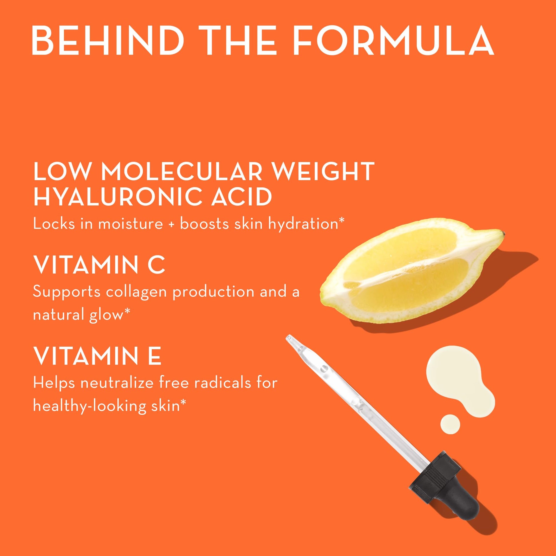 HUM Hyaluronic Glow Hydrating Skin Care Supplement, with Low Molecular Hyaluronic Acid, Vitamin C from Amla Fruit, and Vitamin E, Antioxidant Support for Skin Hydration, Tangerine, 60 Vegan Gummies HUM buy supplements Au