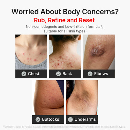 medicube Body Peel Shot with Kojic Acid and Turmeric | Gentle Body Brightening & Exfoliating Serum with BHA, LHA & PHA for Dead Skin Cells
