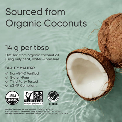 Sports Research Organic MCT Oil - Keto & Vegan MCTs C8, C10, C12 from Coconuts - Fatty Acid Brain & Body Fuel, Non-GMO & Gluten Free - Flavorless Oil, Perfect in Coffee, Tea & Protein Shakes - 32 oz Sports Research buy supplements Au