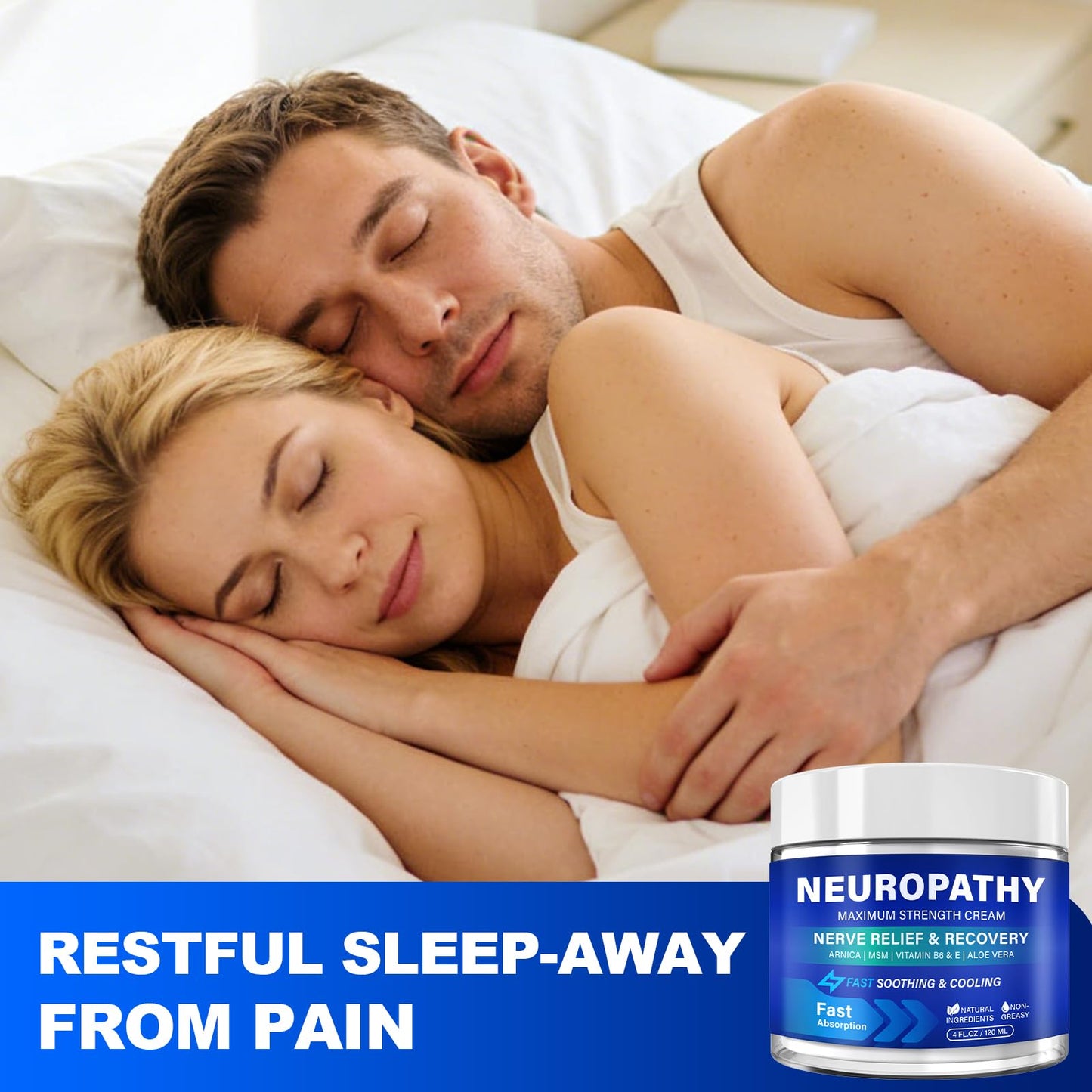 Neuropathy Nerve Relief Cream, Large 4 Oz, Nerve Savior for Neuropathy-Maximum Strength for Feet, Hands, Legs ＆ Toes, Neuropathy Cream with Arnica, Vitamin B6, Aloe Vera ＆ MSM, 120 ml TRPLKJEBuy Supplements Australia