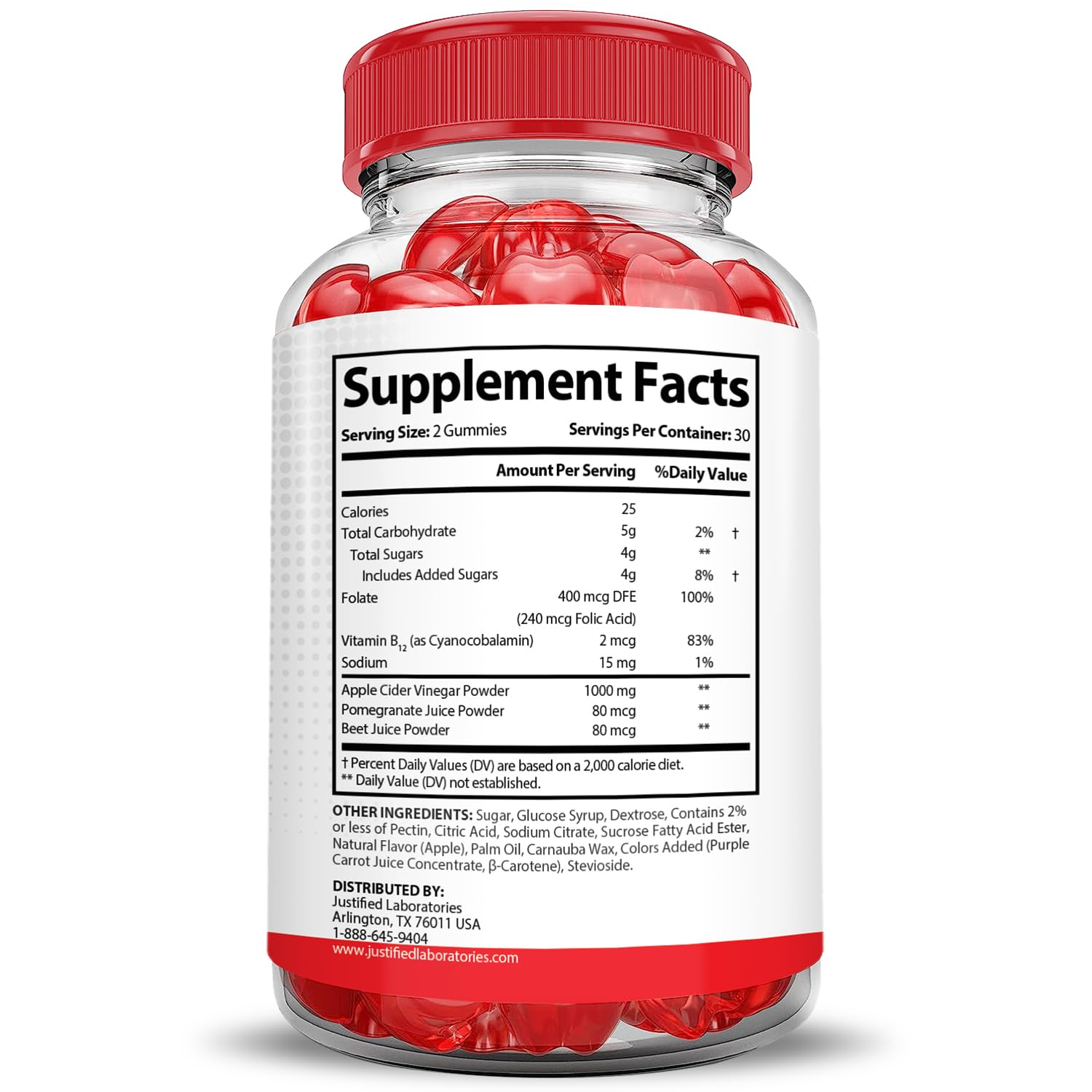 Justified Laboratories (5 Pack) Vital Pump XL Performance Gummies 1000MG Advanced Formula Vital PumpXL Formulated with Beet Juice ACV Pomegranate Beet Powder B12 Vegan Non GMO 300 Gummys Justified Laboratories buy supplements Au