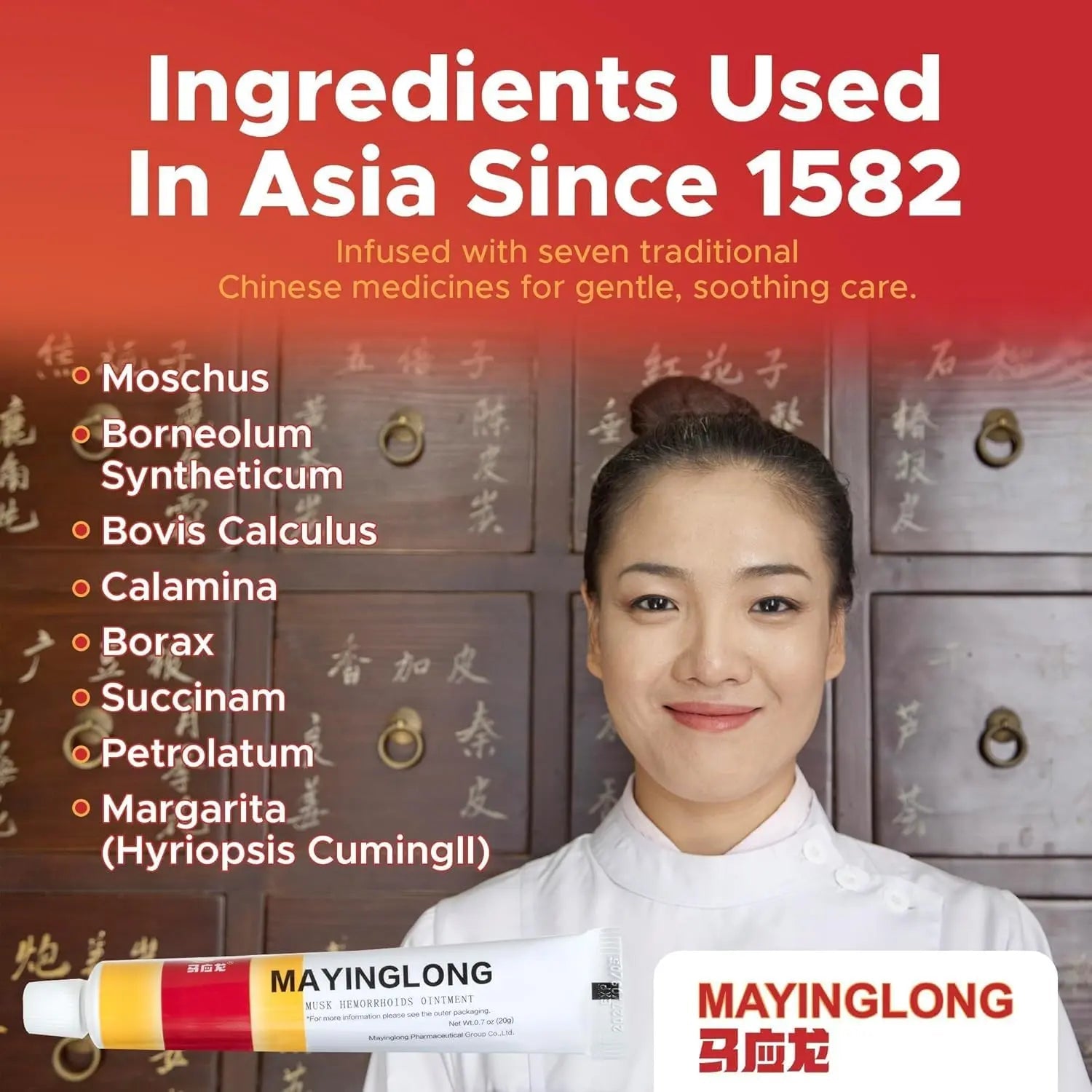 Mayinglong Musk Hemorrhoids Ointment - (20 Grams) Maximum Strength Formula for Hemorrhoidal Fast Relief, Soothes Itching, Burning & Discomfort - Fast-Acting Relief (0.71 oz Tube) MayinglongBuy Supplements Australia