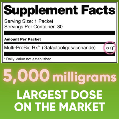 High Potency GOS Prebiotic Fiber Syrup, 5g Galactooligosaccharides – Supports Digestive Regularity, Gut Health & Immune Support – Helps Reduce Bloating & Cravings