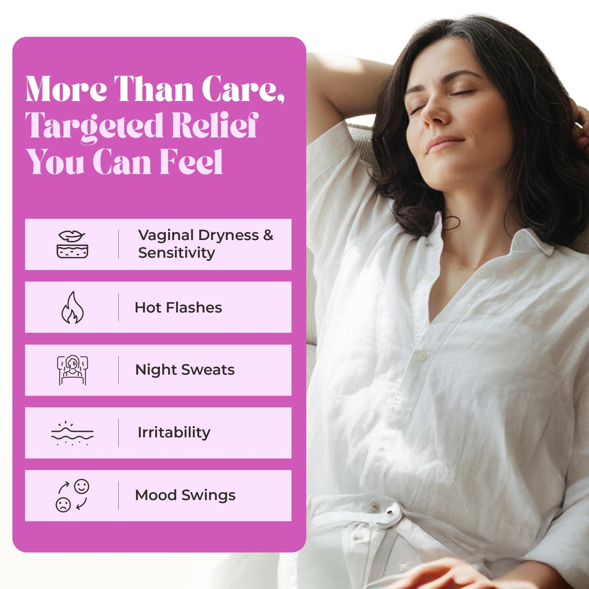 PURE WOMAN - Pause-Me-Not Suppositories - Menopausal Symptom Relief - Natural Ingredients - Relieves Hot Flashes & Vaginal Dryness - Promotes Stable Mood - Enhanced Vaginal Relief - 10 Pk PURE WOMAN buy supplements Au