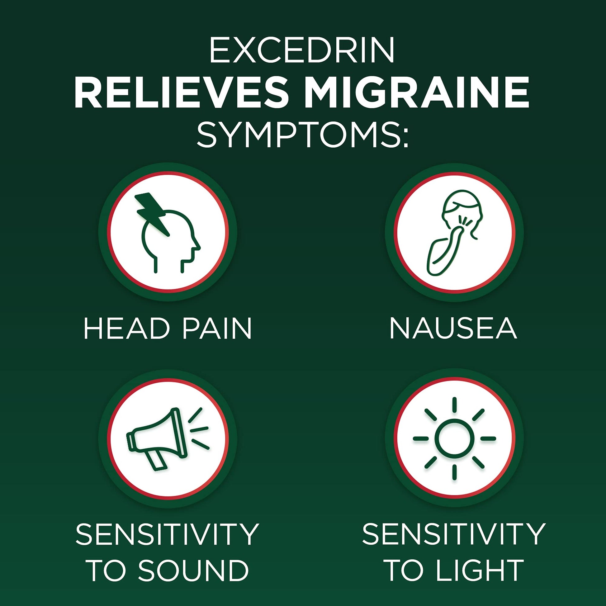 Excedrin Migraine Relief Caplets for Migraine Symptoms, Acetaminophen 250mg, Aspirin 250mg, Caffeine 65mg, Pain Reliever, 24 Count Excedrin buy supplements Au