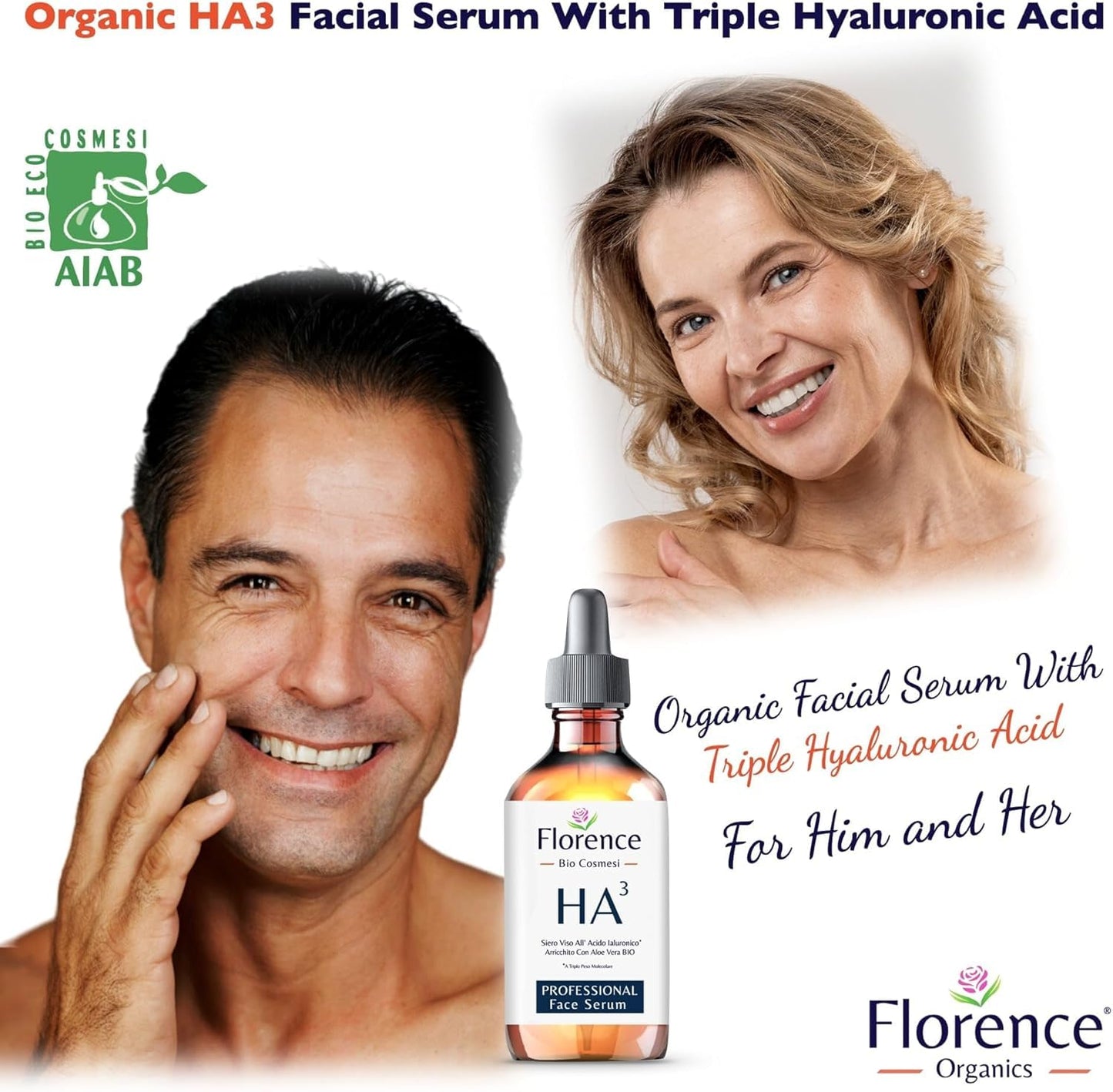 Hyaluronic Acid Serum for Skin – Anti-Aging Moisturizer Face Serum for Brightening, Plumper & Smoother Skin. Non-Greasy, Ultra-Hydrating Niacinamide, B5 & Vitamin C Skin Care Facial Serum, 2 oz