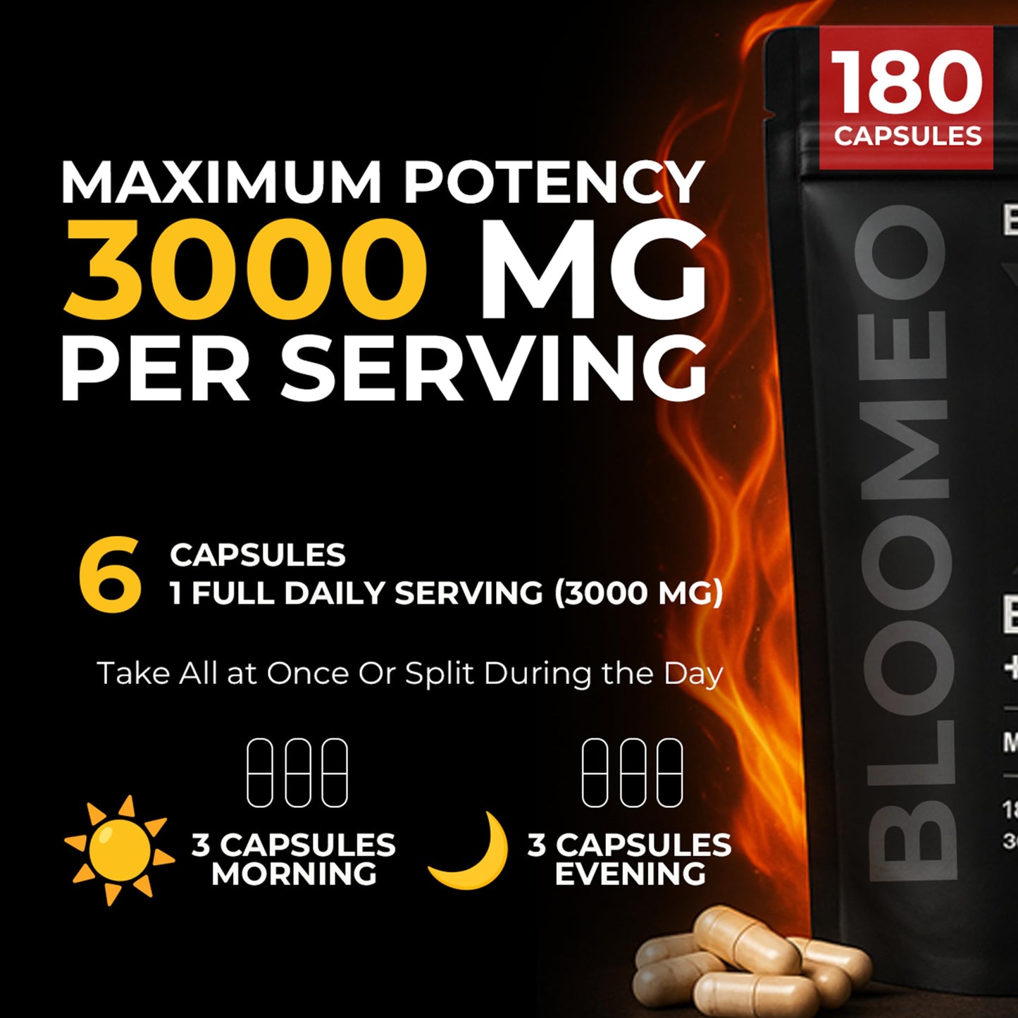 Bloomeo Beef Organ Supplement for Men | 100% Grass Fed Beef Liver Capsules with Bull Testicle, Prostate, Bone Marrow & More X: Ancestral Superfoods for Vital Energy, Immunity & Men’s Health, 180 ct Bloomeo buy supplements Au