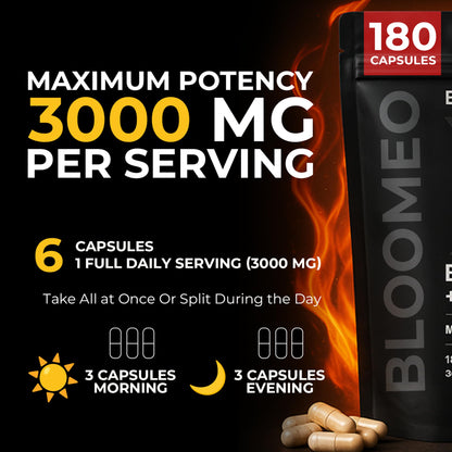 Bloomeo Beef Organ Supplement for Men | 100% Grass Fed Beef Liver Capsules with Bull Testicle, Prostate, Bone Marrow & More X: Ancestral Superfoods for Vital Energy, Immunity & Men’s Health, 180 ct Bloomeo buy supplements Au