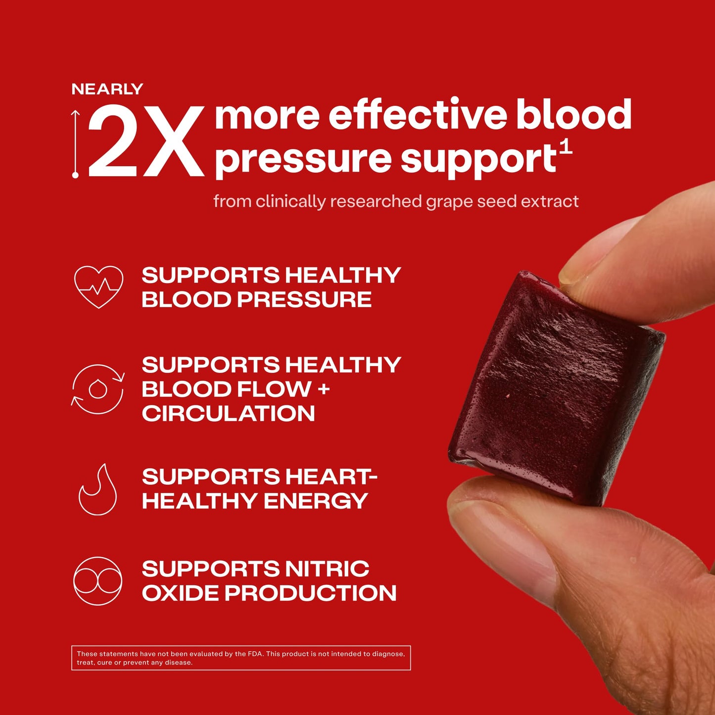 Humann SuperBeets Heart Chews, Beet Root Powder Support Energy Supplement, Nitric Oxide and Blood Pressure Support, Grape Seed Extract & Non-GMO, Heart Health, Pomegranate Berry Flavor, 60 Count Humann buy supplements Au
