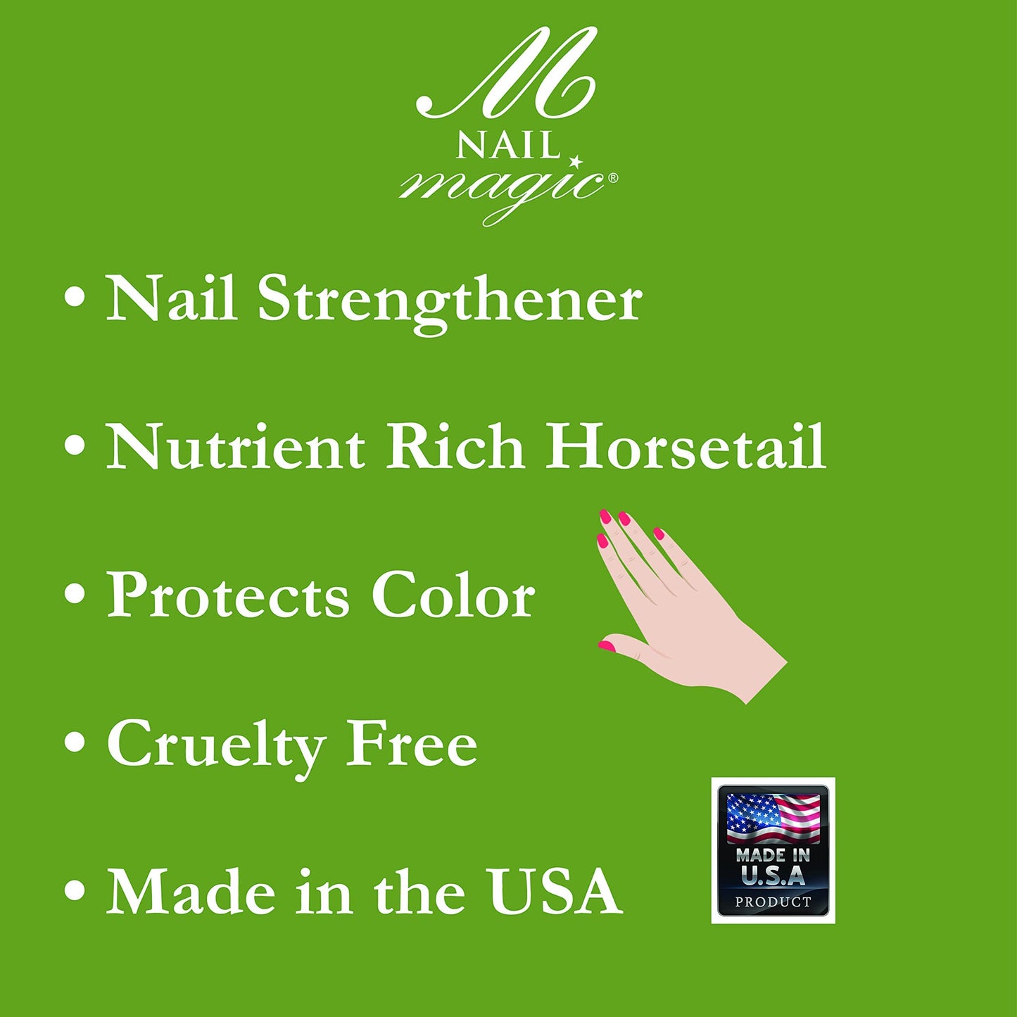Nail Magic Fingernail Strengthener, Strengthen Brittle Nails with this Silica Rich Horsetail herb Botanical Nail Strengthener,