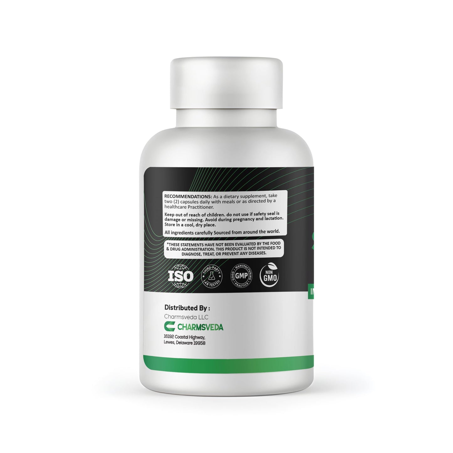CHARMSVEDA Spirulina Capsules with Moringa – Herbal Immune Support* – 60 Vegan Capsules CHARMSVEDABuy Supplements Australia