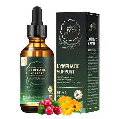 FOTN Lymphatic Drainage Drops - Organic Herbal Supplements - Echinacea | Elderberry | Astragalus | Burdock | Calendula | - Immune Support, Lymphatic Detoxd&Cleanse, 2 fl oz FOTN buy supplements Au