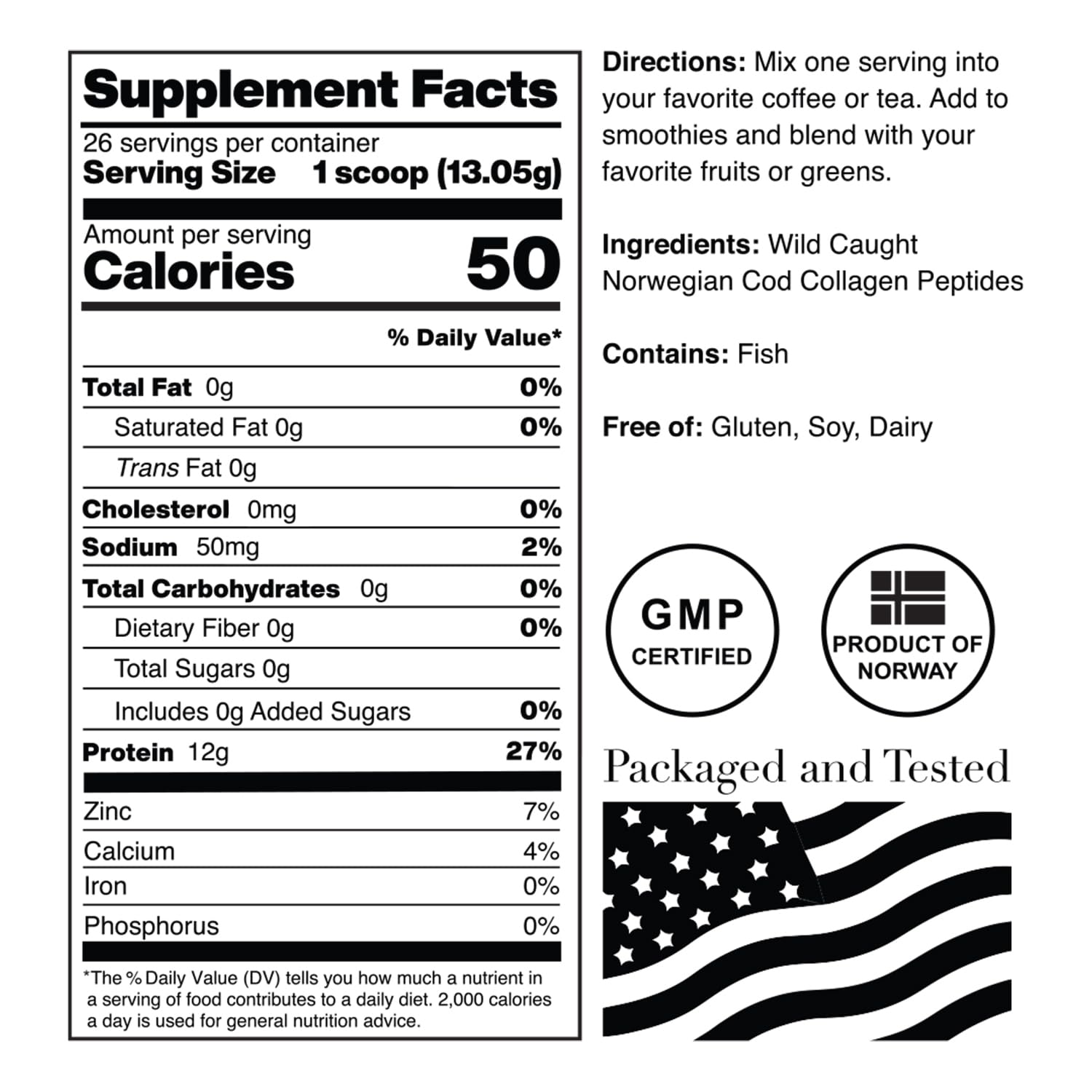 Norcal Marine Collagen - 12oz Marine Collagen Peptides Powder | High Protein, Zero Fat/Sugar/Carb | Skin, Hair, Nail & Joint Health | Low Metals, US GMP Certified NorCal Organic buy supplements Au