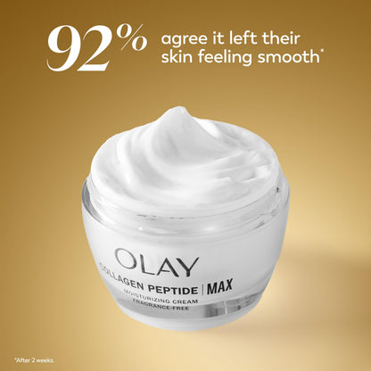 Olay Collagen Peptide Face Moisturizer, Firming Cream for Women, Fragrance-Free, Non-Greasy - Hydrating, Anti-Aging, Anti-Wrinkle