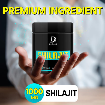 DEDICAD 1000Mg Shilajit Capsules - 180 Counts - Shilajit Supplement for Body Balance, Heart, Brain & Immune Health Support - Contains Natural Fulvic, Humic Acid & 85 Others DEDICAD buy supplements Au