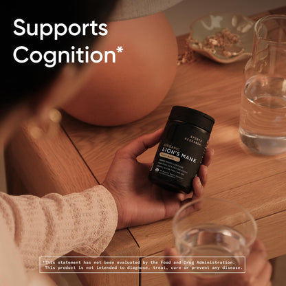 Sports Research® Organic Lion's Mane Mushroom Supplement 1800mg - Brain Health, Focus & Cognitive Supports - USDA Certified Organic · Non-GMO · Vegan - 90 Count Capsules Sports Research buy supplements Au