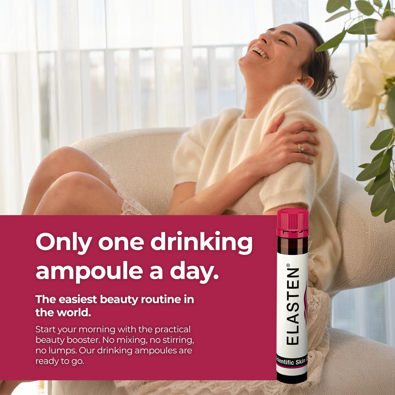 ELASTEN Clinically Tested Collagen Complex for Radiant Skin from Within – Reduces Fine Lines – Supports Healthy Connective Tissue – 28 Liquid Collagen Ampoules (0.85 fl oz / 25 ml Each) Elasten buy supplements Au