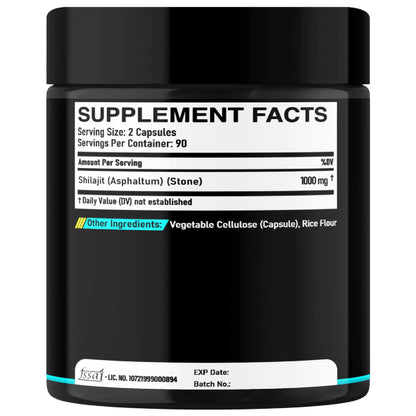 DEDICAD 1000Mg Shilajit Capsules - 180 Counts - Shilajit Supplement for Body Balance, Heart, Brain & Immune Health Support - Contains Natural Fulvic, Humic Acid & 85 Others DEDICAD buy supplements Au