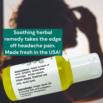 Urban ReLeaf Headache Relief Oil! 100% Natural Herbal Remedy, Sinus, Tension, Neck, Temples. Made in USA! Works Fast! Gentle Essential Oil Relief Urban ReLeafBuy Supplements Australia