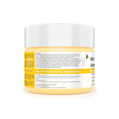 Zealand Bee Venom Professional Serum Treat, Joint & Muscle & Bone Relief Cream Gel- Soothing Effective Relief for Back, Neck, Hand, Foot, Knee, Muscle, Shoulder, Hip, Nerve, Vitamin B6, Aloe Vera, MSM FWNAID MAXBuy Supplements Australia