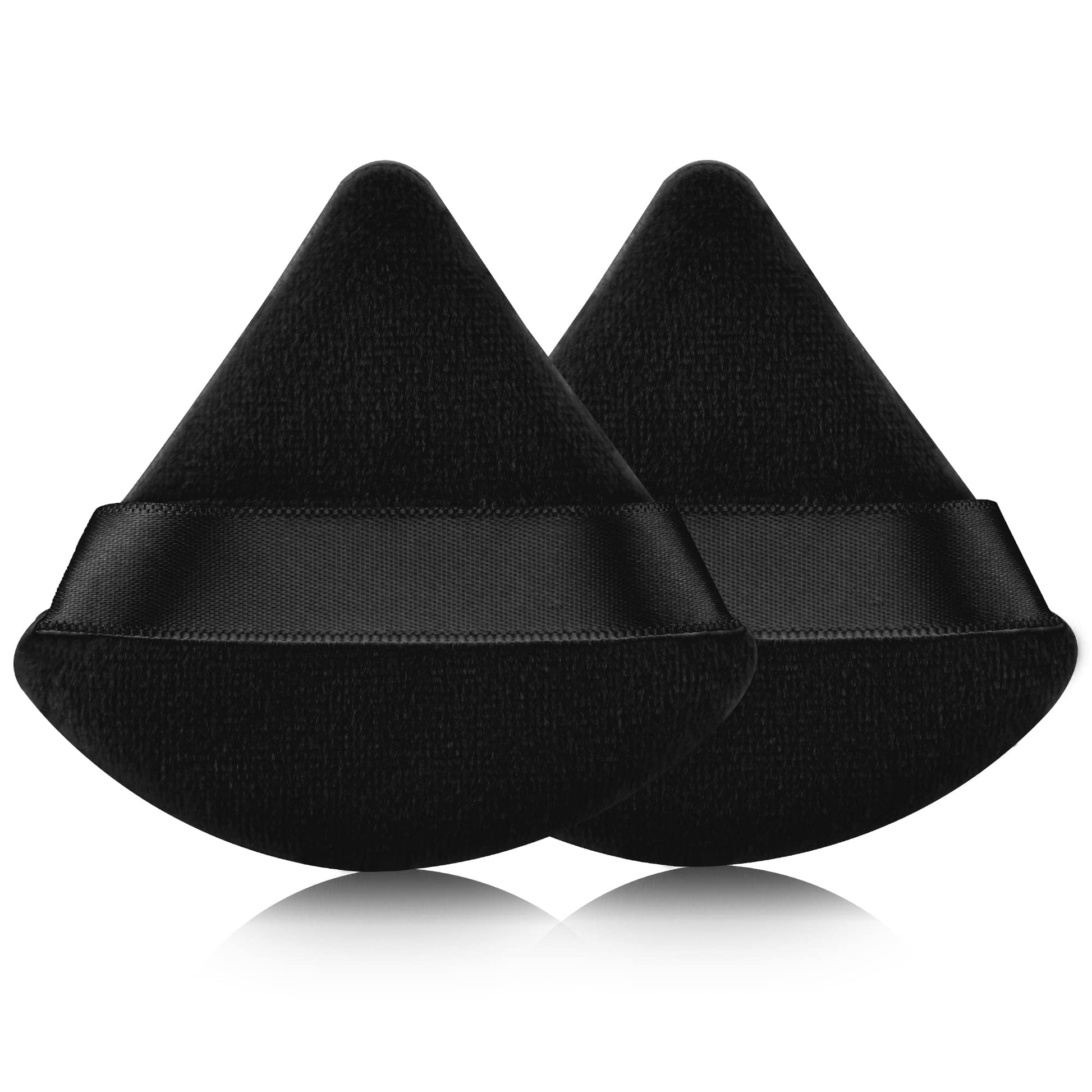 2 Pcs EVAOUXIU Triangle Powder Puff for Face Powder, Soft Plush Setting Makeup Puff, Velour Cosmetic Foundation Blender Sponge Beauty Makeup Tools (Black) EVAOUXIUBuy Supplements Australia