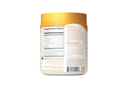 KOS Golden Mylk with Tumeric and Ginger, Organic Superfood Latte Powder, Adaptogen Mushroom Blend - Coffee Creamer, Dessert & Smoothie - Caffeine Free, Vegan, Dairy-Free, Gingerbread Chai, 28 Servings KOS buy supplements Au