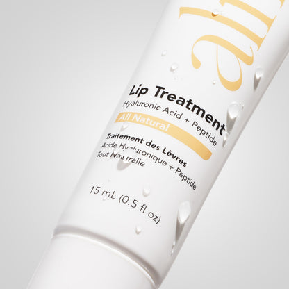 Alfie Hyaluronic Acid Lip Booster -Natural Flavor -15ml/0.5 Fl. Oz -Peptide Lip Treatment
