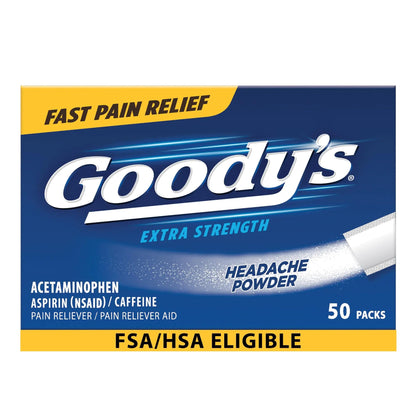 Goody's Pain Relief Powders, Extra Strength Headache Powder, 50 ct (Pack of 1) Goody'sBuy Supplements Australia