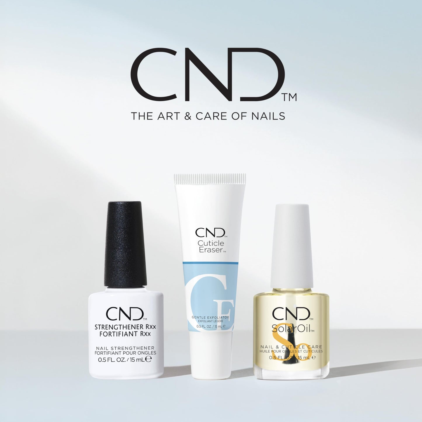 CND™ CARE.CONDITION.COAT™ KIT – Nail Strengthener, Cuticle Cream & Oil - Strengthener RXx