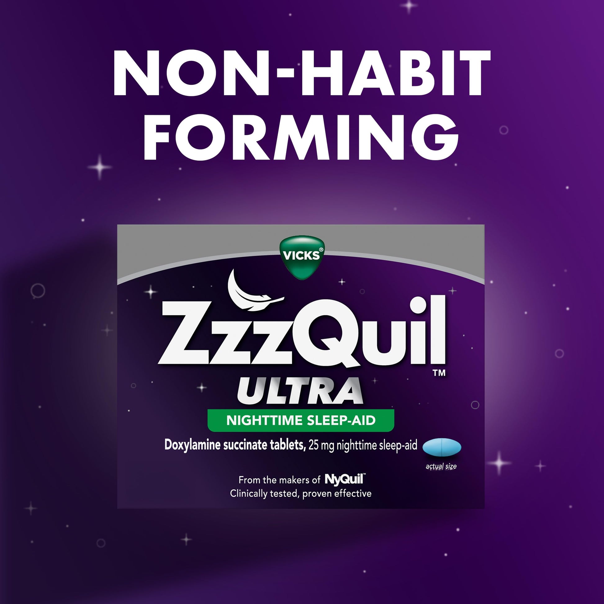 ZzzQuil ULTRA, Sleep Aid, Doxylamine Succinate 25mg, Sleep Aids for Adults, Nighttime Sleep Aid, 48 Tablets ZzzQuil buy supplements Au