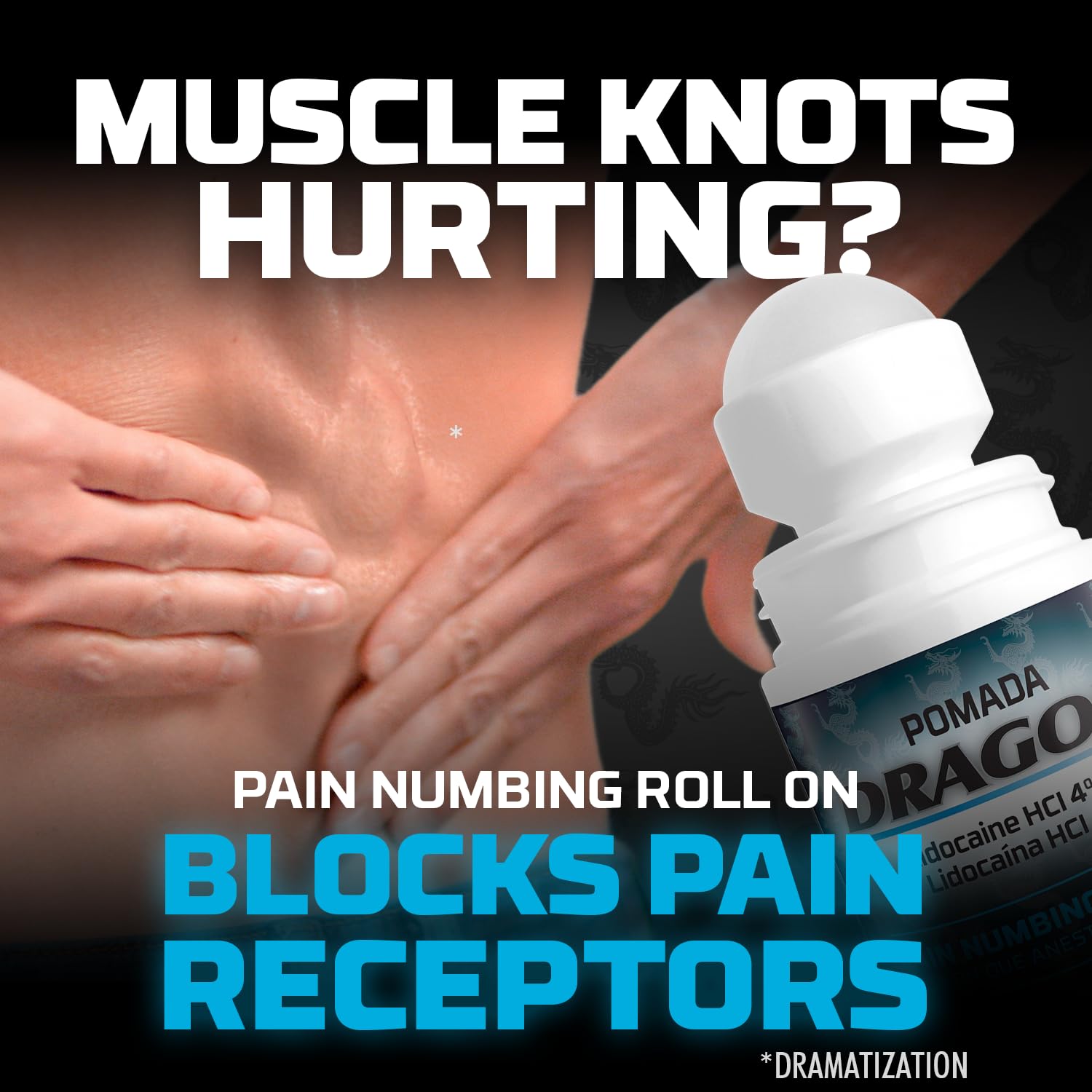 Dragon Lidocaine Roll On Maximum Strength, Numbing Cream for Pain Relief, Foot, Heel, Muscle, Nerve, Lidocaine Pain Relief, No Mess, Roll On Lidocaine for Joints, 2.5 oz DRAGONBuy Supplements Australia