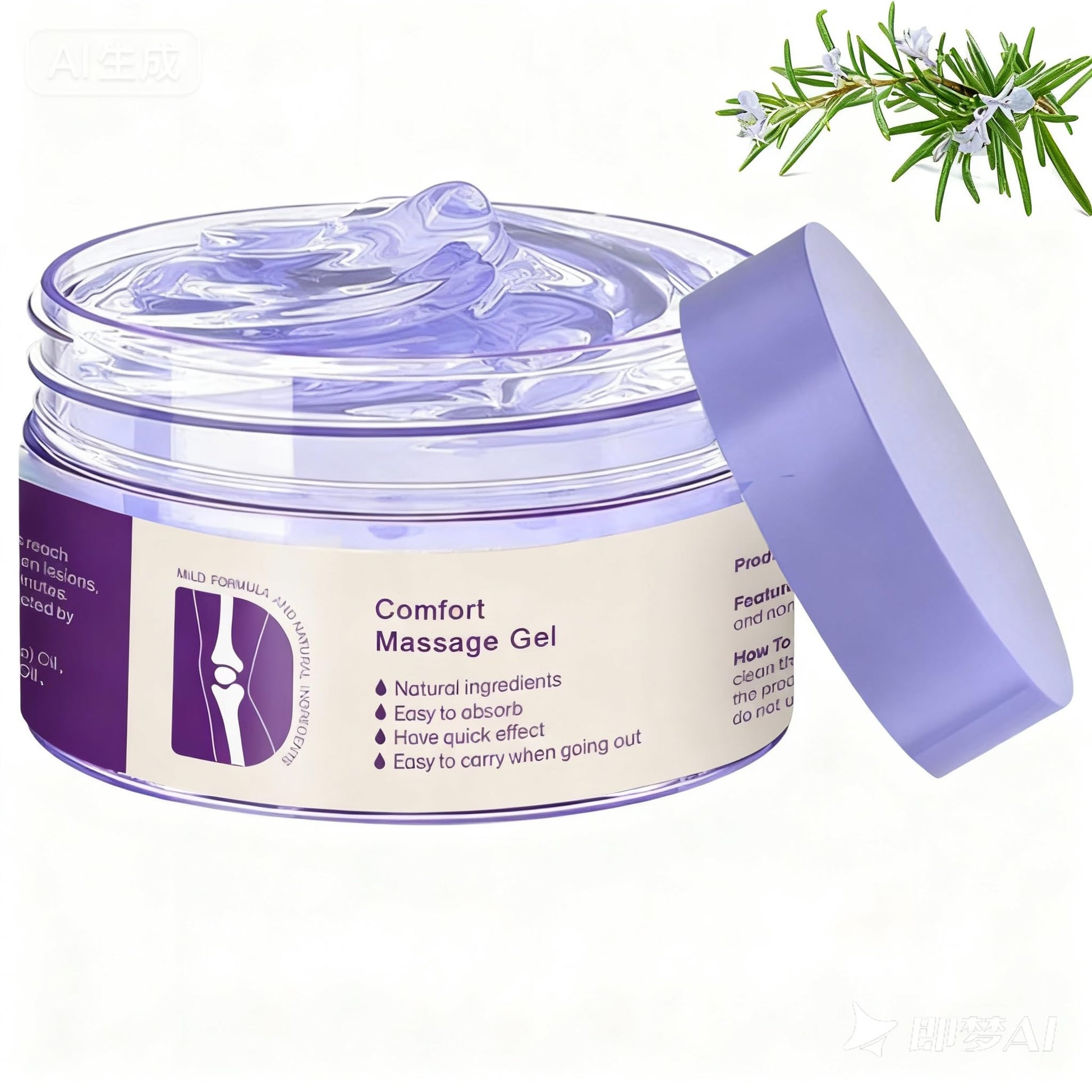 Kresin Joint Comfort Purple Gel, Kresin Joint Comfort Massage Gel, Soothes Discomfort for Neck, Back, Knees, Lumbar, and Feet, Absorb Quickly and Non-Greasy, 1.76 OZ, Violet JosmonBuy Supplements Australia