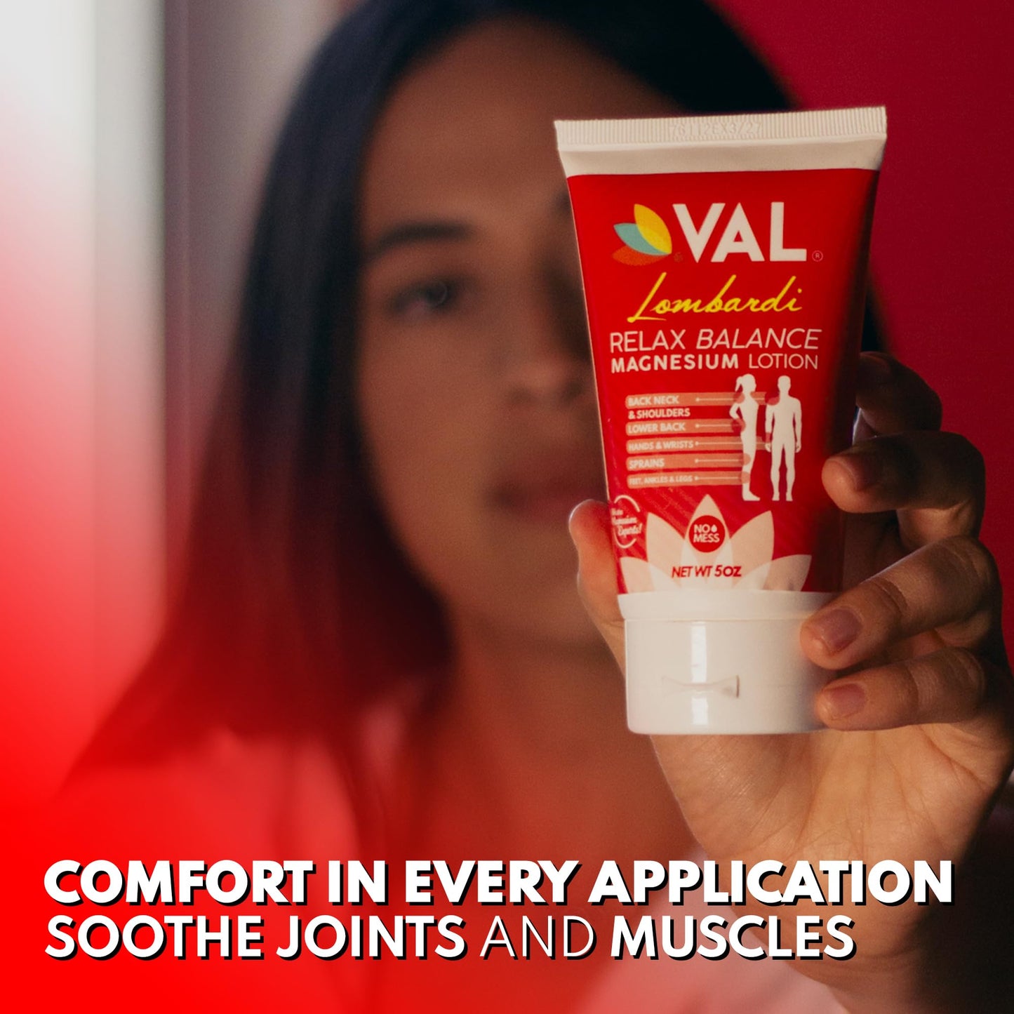 VAL Lombardi Relax Balance Magnesium Lotion | Arnica, Camphor & Menthol | Fast Relief for Joints, Muscles, Back, Shoulders, Feet | Non-Greasy | 5oz VALBuy Supplements Australia