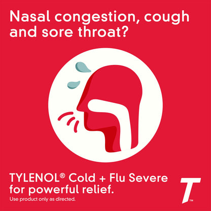 Tylenol Cold + Flu Severe Day & Night Caplets Combo Pack for Multi-Symptom Cold & Flu Symptom Relief, Cough, Sore Throat, and Headache Relief, Acetaminophen Pain Reliever, 24 ct Tylenol buy supplements Au