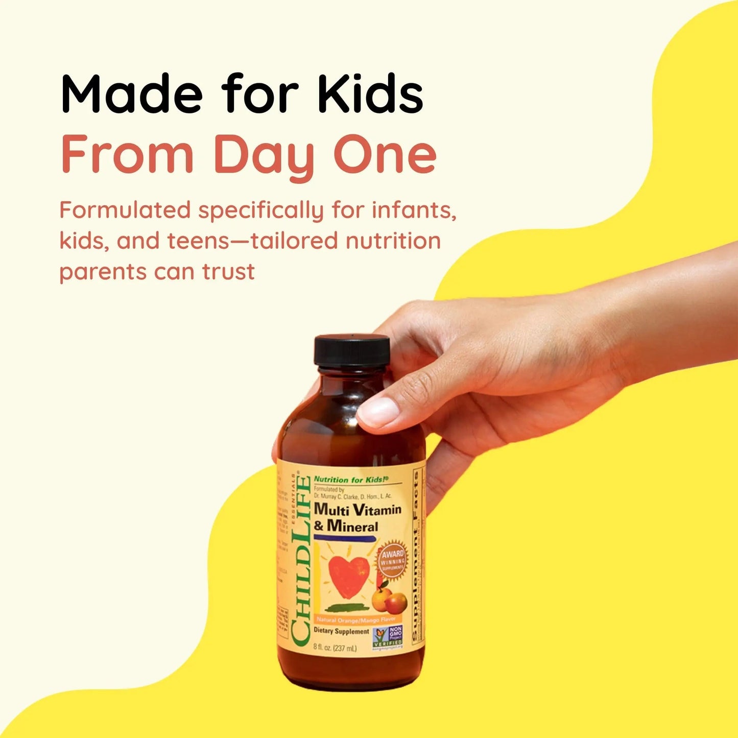 CHILDLIFE ESSENTIALS Kids Multivitamin & Mineral - Kids Vitamins, Liquid Multivitamin for Kids CHILDLIFE ESSENTIALS