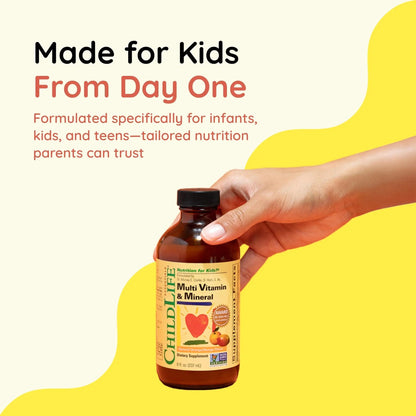 CHILDLIFE ESSENTIALS Kids Multivitamin & Mineral - Kids Vitamins, Liquid Multivitamin for Kids CHILDLIFE ESSENTIALS