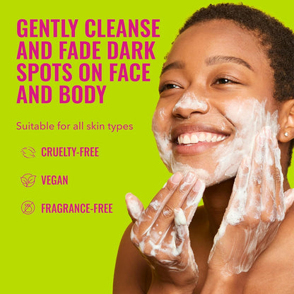 Good Molecules Brightening & Dark Spots Bar - Soap Free Face and Body Bar - Tranexamic, Kojic Acids and Niacinamide to Target Dark Spots - Skin Care