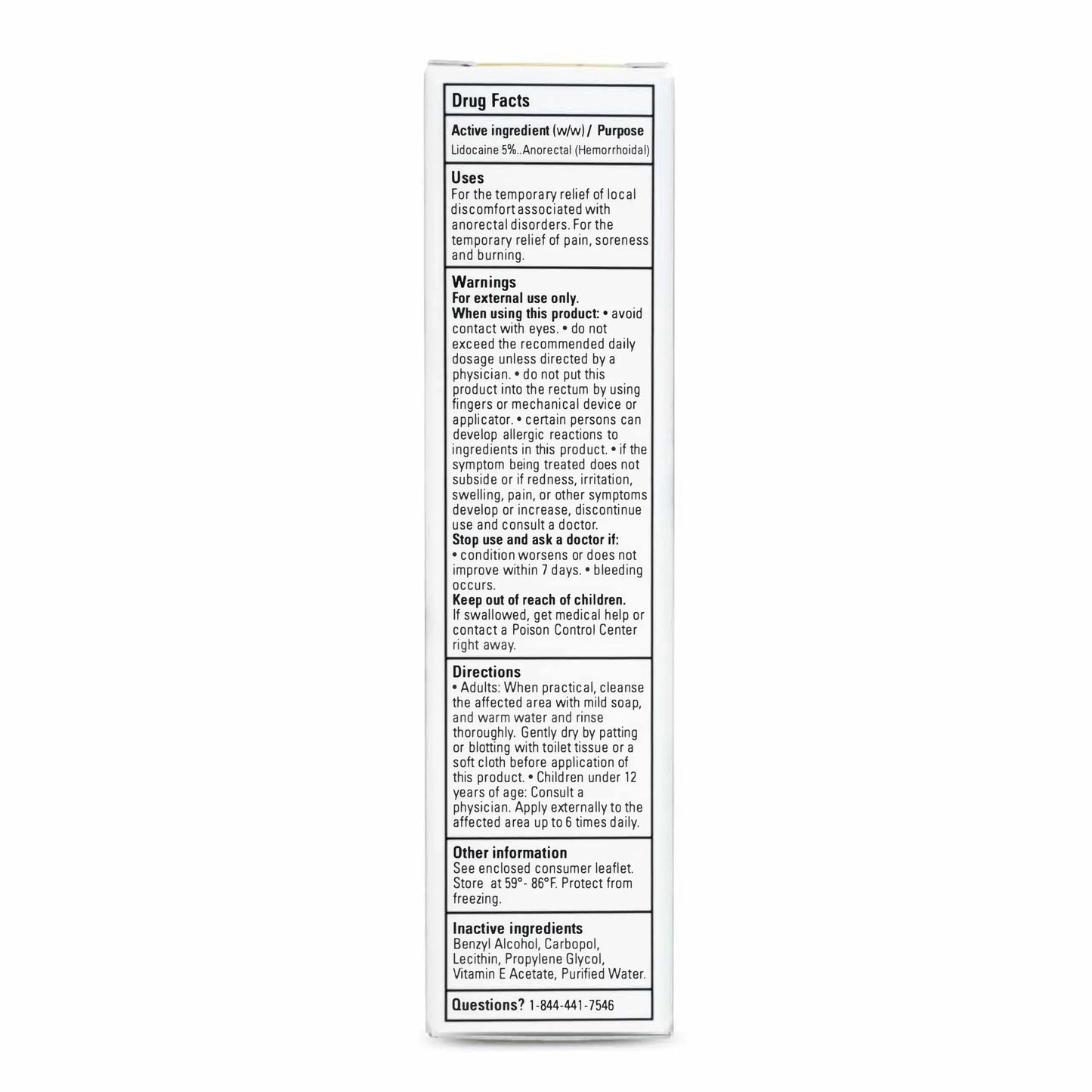Zensa Numbing Cream 5% Lidocaine – Maximum Strength Topical Anesthetic with Vitamin E for Pain Relief from Hemorrhoids – Vegan, Cruelty-Free, Water-Based, Physiologic pH for Sensitive Skin – 30g ZensaBuy Supplements Australia
