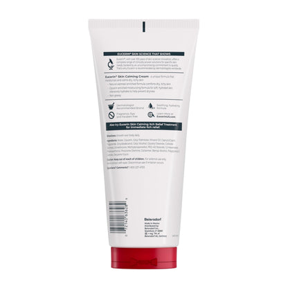 Eucerin Skin Calming Cream - Full Body Lotion for Dry, Itchy Skin, Natural Oatmeal Enriched - 14 oz. Tube